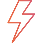 lightening fast response icon